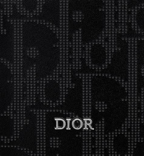 double faced leather dior|Bifold Wallet Black Dior Oblique Galaxy Leather .